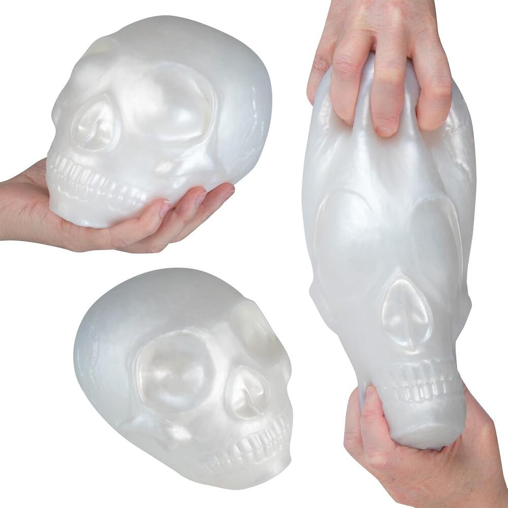 🔥ORB Easy Sqweezy Jumbo Skull Squishy Toy Stretch Squish Squeeze BNWT🔥